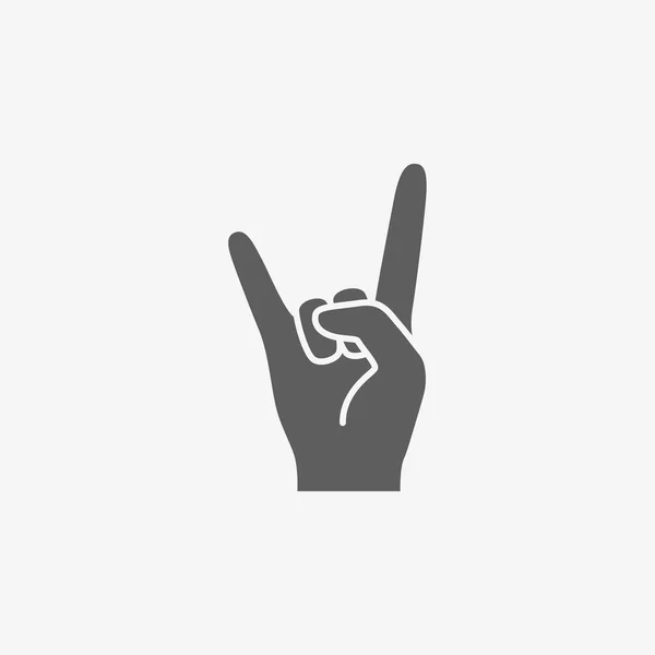 Rock'n roll işareti. Ağır Rock simge