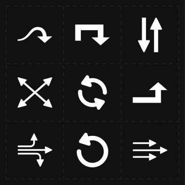 9 düz modern okları