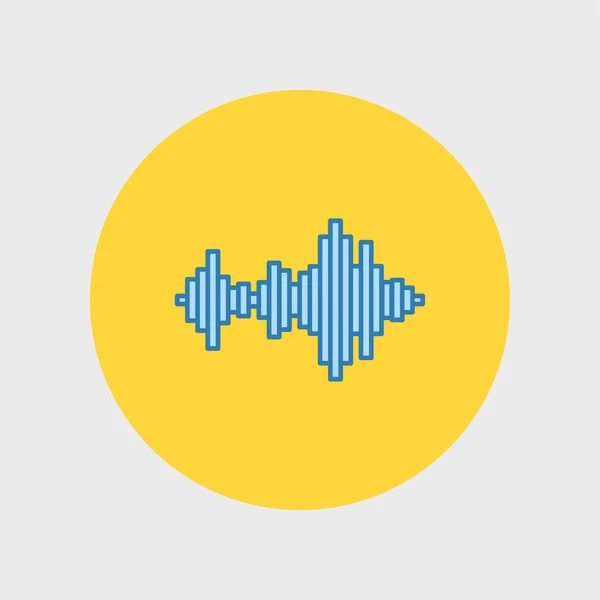 Sound wave music icon — Stock Vector