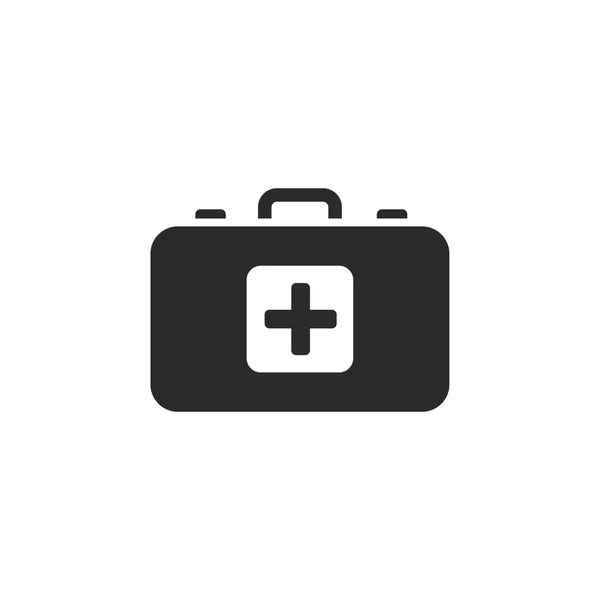 První pomoc kit ploché ikony. Zdravotní péče — Stockový vektor