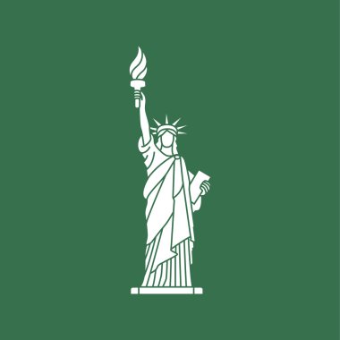 Özgürlük heykeli. New York landmark. Amerikan simgesi