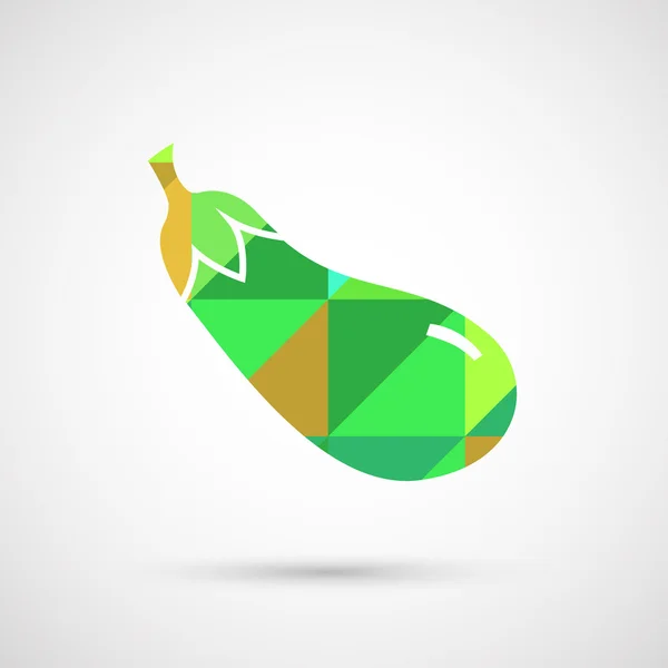 Een geïsoleerde aubergine vectorillustratie — Stockvector