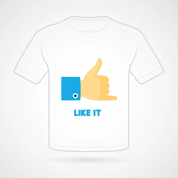 T-shirt met print grappig op witte achtergrond. Vector afdrukken. — Stockvector