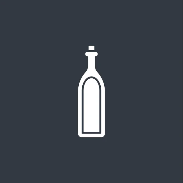 Icono de signo de alcohol. Símbolo de bebida. Botella — Archivo Imágenes Vectoriales
