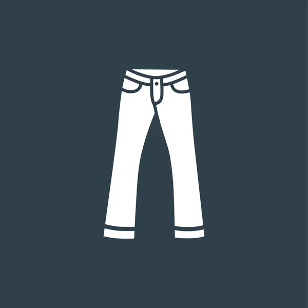 Přední, zadní a boční pohledy Pánské džíny — Stockový vektor