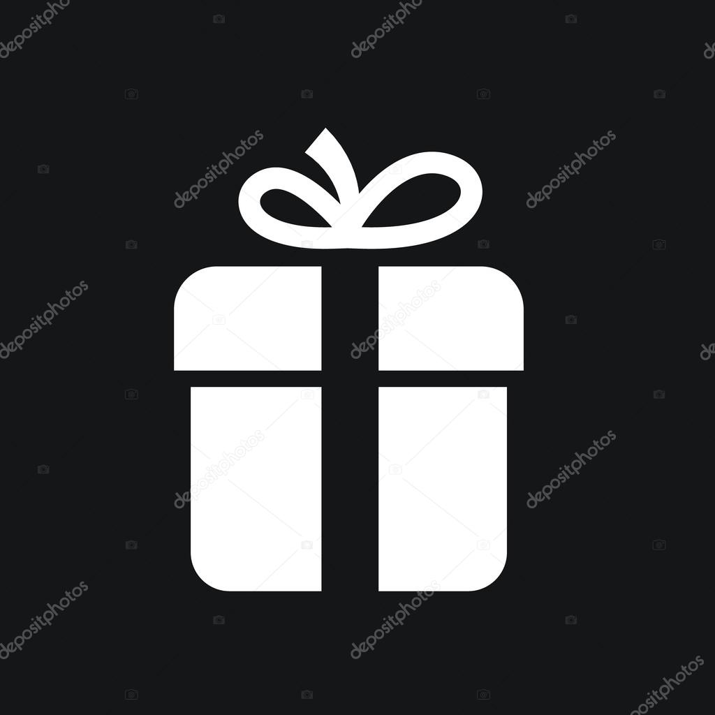 gift box icon with bow.