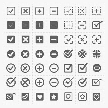 벡터 블랙 확인 아이콘을 설정