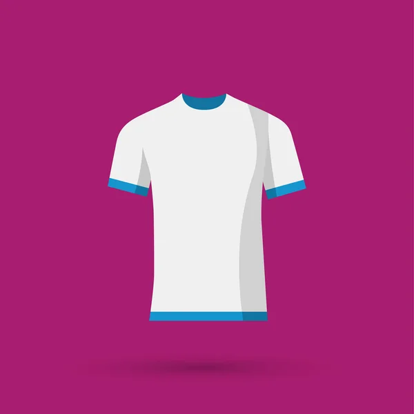 Plantilla de camiseta en blanco — Vector de stock