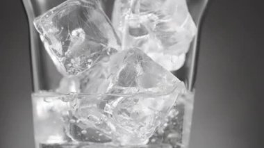 Buz bardağı 360 derece dönerek suyla doldurulur.