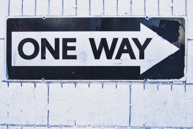 Amerika 'nın yönünü gösteren bir işaret.