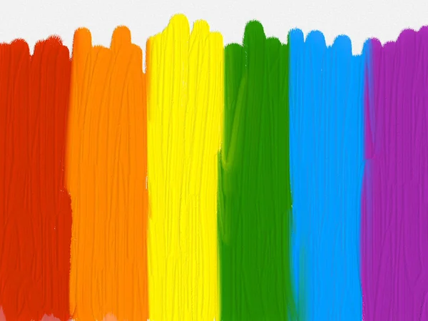Иллюстрационный Флаг Коллективной Гей Гордости Другой Сексуальной Ориентации Лесбиянка Лесбиянка — стоковое фото