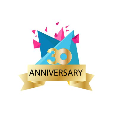 yıl dönümü kutlama vektör şablonu tasarım illüstrasyonu