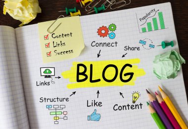 Defter ile Toolls ve Notlar hakkında Blog, konsept