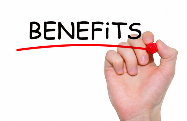 Выгоды с маркером, концепция
