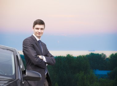 yakışıklı genç işadamı