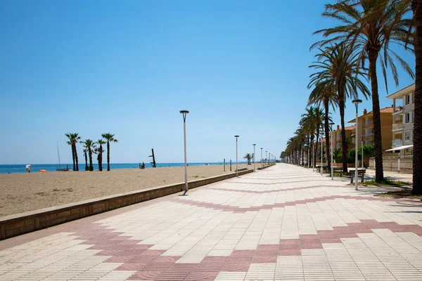 Promenade Calafell Littoral Costa Dorada Espagne — Photo
