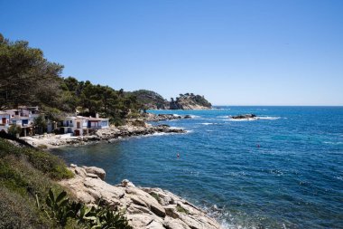 Pineda den gori, Palamos körfezi, Costa Brava, İspanya