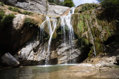 Vidra, Katalonya, İspanya 'da Salt de Moli Şelalesi