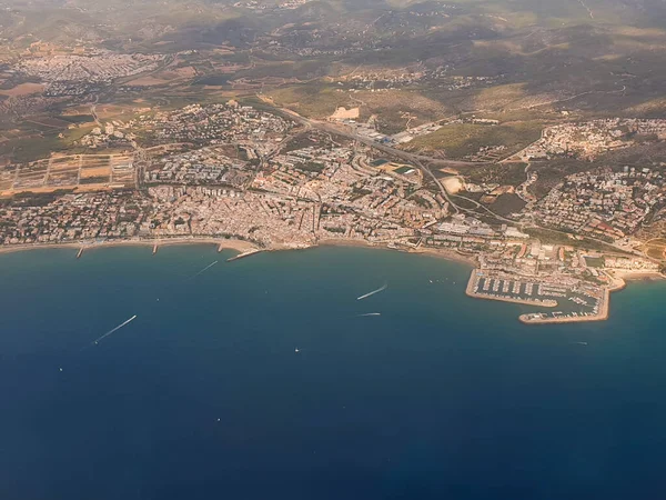 Aerial View Beautiful Sitges Town Summer Spain — Stock Photo, Image
