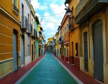İspanyol güzel eski sokak