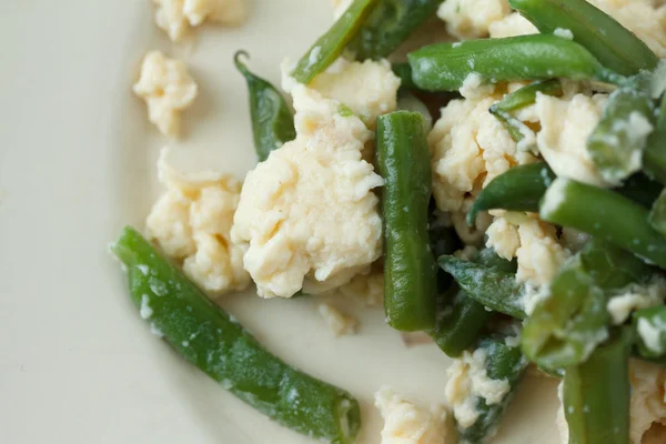 Omelet with asparagus bean — Stock Photo, Image