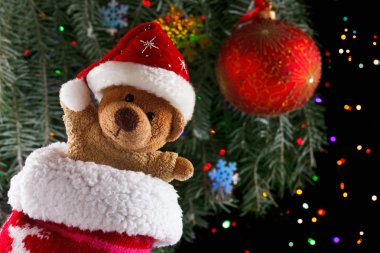 Oyuncak ayı, Noel dekorasyonu. Xmas kavramı