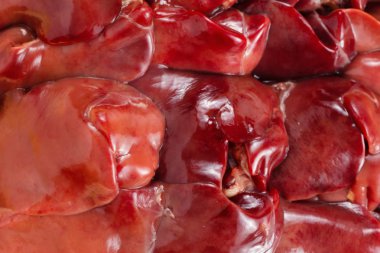 Çiğ tavuk karaciğer makro