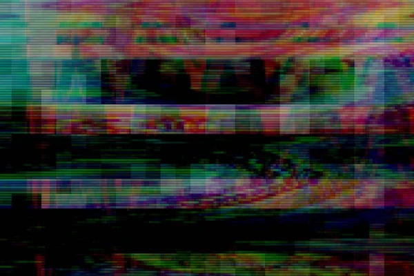 Glitch digital abstract artifacts distortion background,  media bad.