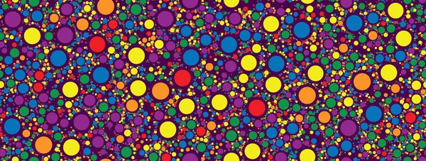 シームレスなパターン虹色のコンフェッティ散乱 カラフルなベクトルのイラスト — ストックベクタ
