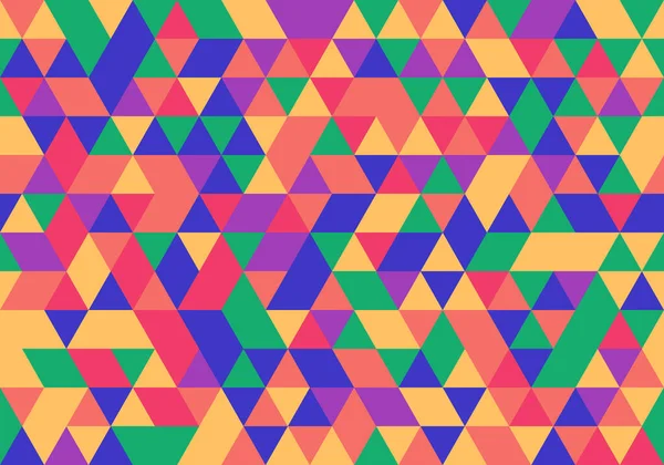 Abstrakte Mehrfarbige Muster Dreieck Hintergrund Textur Geometrische Abstrakte Vektor Dekoration — Stockvektor