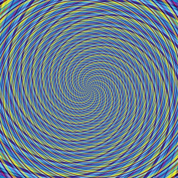 Fond Abstrait Illusion Hypnotique Illustration Spirales Mouvement Graphique Optique — Photo