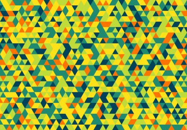 Soyut Vintage Deseni Üçgen arkaplan dokusu geometrik, yeşil vektör dekorasyon çizimi kopya alanı ile illüstrasyon.