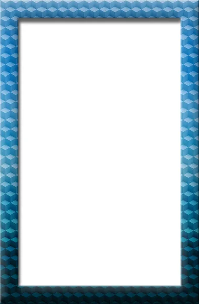 Blå Kub Geometriska Mönster Abstrakt Bakgrund För Omslag Design Illustration — Stockfoto