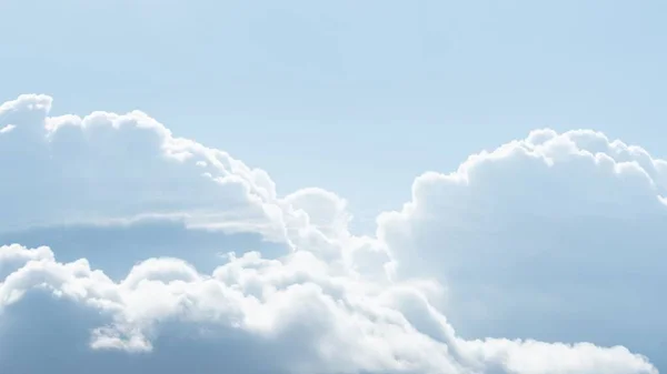 Modrá Obloha Bílým Mrakem Přírodní Den Oblačno — Stock fotografie