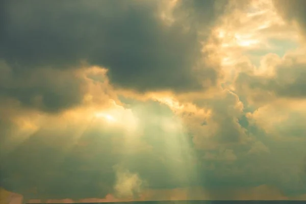 Cielo Azul Con Nube Blanca Belleza Del Paisaje Nublado Naturaleza — Foto de Stock