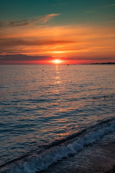 Ola Agua Mar Atardecer Surf Crepuscular — Foto de Stock