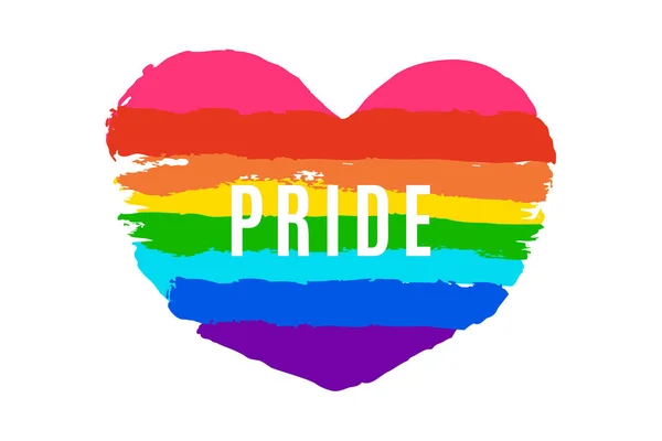 Lgbtq Bandeira Símbolo Bissexual Sinal Lgbt Orgulho Fundo Arco Íris —  Vetores de Stock