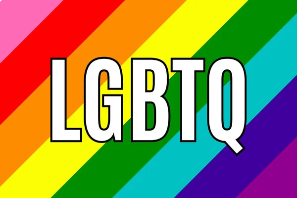 Lgbtqシンボルの背景バイセクシャルプライドフラグを署名します セックスカラー — ストックベクタ