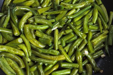 Vegetarian lunch - fried beans