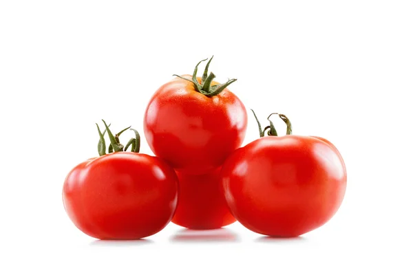 Tomates aislados sobre fondo blanco — Foto de Stock