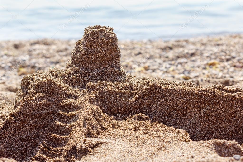 Small Simple Sand Castle On The Beach Photo By BravissimoS Small Simple Sand Castle On The Beach Photo By BravissimoS