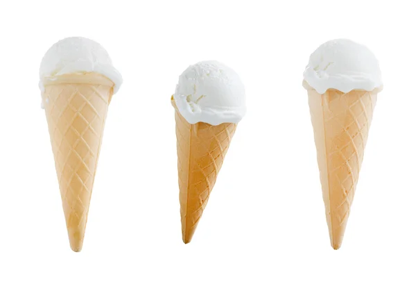 アイスクリームのコーンがいっぱい — ストック写真