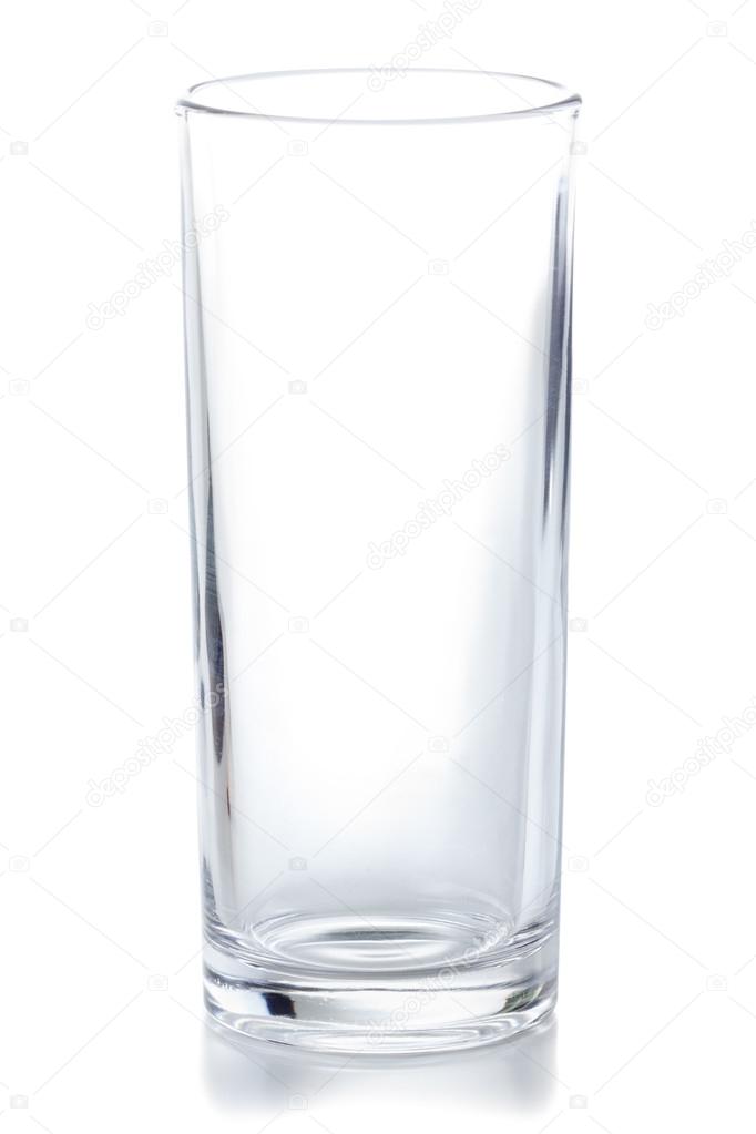 Crystal clear empty glass