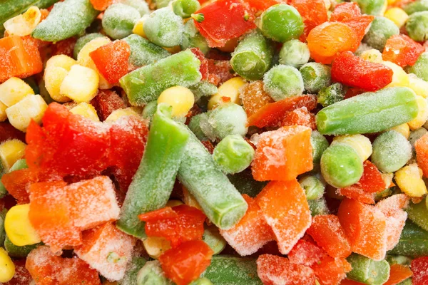 Verduras congeladas con hielo —  Fotos de Stock