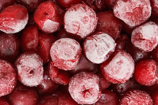 Frozen red cherry Stock Photo