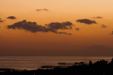 Denizde gün batımı