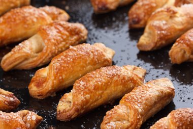 Fırında pişirme şekerli kurabiye.