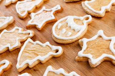 Noel çizim sır desen şenlikli gingerbread. 