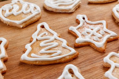 Noel çizim sır desen şenlikli gingerbread. 