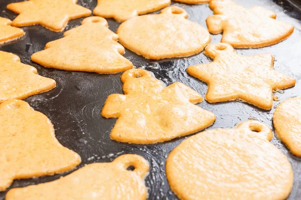 Weihnachten selbst gebackene Lebkuchen — Stockfoto